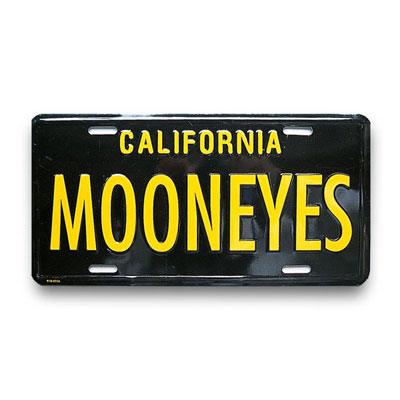 Mooneyes（ムーンアイズ）ライセンスプレート カリフォルニア ブラック 
