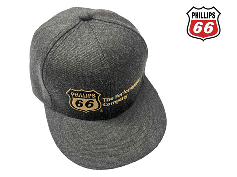 Phillips 66（フィリップス66）フラットキャップ，帽子，ヘザーグレー