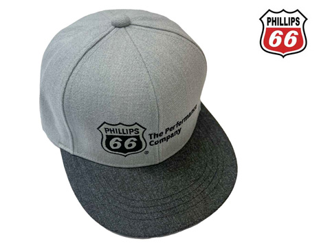 Phillips 66（フィリップス66）フラットキャップ，帽子，グレー/ヘザーグレー