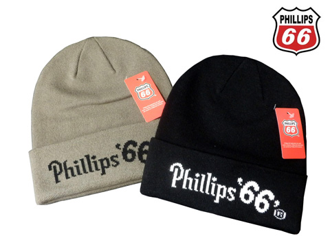 Phillips 66（フィリップス66） 折り返しニット帽，帽子